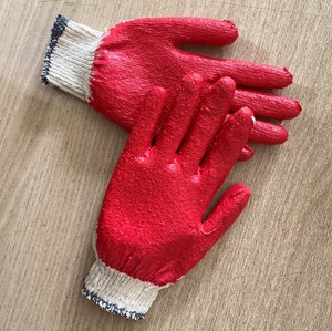 Gants en latex enduits de caoutchouc vietnamien Gants de travail de sécurité antidérapants anti-coupures Semi-revêtement Coton réutilisable Protection Jardin - Product Image 3