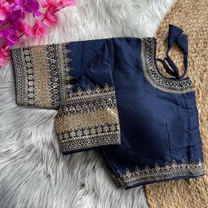 เสื้อผู้หญิงผ้าไหมคอบร้าเนื้อนุ่มปักลายอย่างดีจากอินเดีย  พร้อมบริการบรรจุภัณฑ์แบบกำหนดเอง ราคาดีที่สุด - Product Image 4