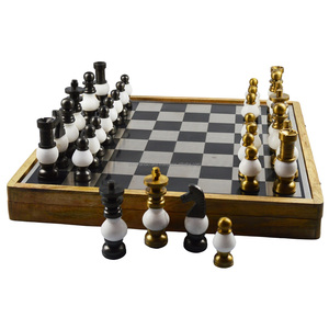 Jeu d'échecs en métal avec finitions brillantes, nouvelle Collection de thème, jeu coloré et plaqué, jeu d'échecs en bois - Product Image 6