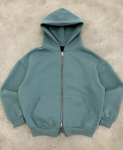 Vente en gros OEM Pull à capuche pour hommes Sweat à capuche en coton polaire vierge à manches longues Streetwear simple design personnalisé Pull à capuche pour hommes - Product Image 5