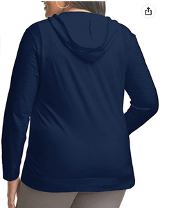 Plus Size SlubCotton Full-Zip Lightweight Womens Hoodie Crop Top Hoodies Coat Factory DHL Ropa de Bangladesh - Product Image 4