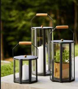 2025 Creative Design LED Metal Hanging <b>Lanterns</b> Waterproof for Outdoor Garden & Home for Christmas & Wedding <b>Decorations</b> - Product Image 1