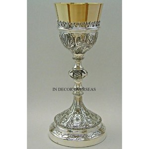 Plata brillante pulido de primera calidad de aluminio fundido de lujo elegante diseñador hogar Hotel fiesta Drinkware copas de vino tinto - Product Image 1