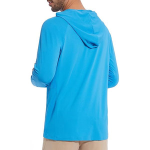 Sweat à capuche de pêche à manches longues de haute qualité UPF 50, impression par sublimation de logo personnalisé, séchage rapide, protection solaire, chemise à capuche de pêche - Product Image 6