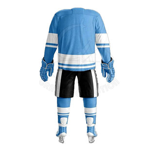 New Style Good Quality Printed Ice Hockey Uniform Sets with Customizable Size Breathable Fabric <b>Waterproof</b> & Quick Dry for Men - Product Image 2