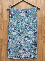 Tissu en soie floral de créateur, imprimé à la main, écologique et biologique, pour vêtements de nuit et textiles de maison