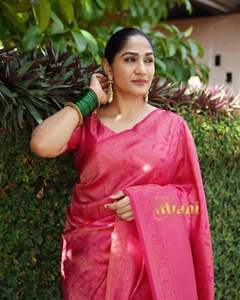 ส่าหรีผ้าไหมอินเดียสำหรับส่าหรีทอผ้าซาริเสื้อผ้าสวยแบบดั้งเดิมสำหรับฤดูหนาว - Product Image 2