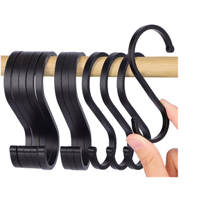 Ustensiles 6 crochets en métal support crochet garde-manger armoire organisateur suspendu support de rangement mural avec produit en vente - Product Image 4