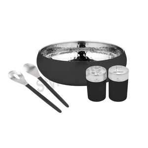 ชามสลัดสามมุมสแตนเลสขัดเงาเครื่องใช้ในครัวชามสลัดแบบสามมุม - Product Image 1