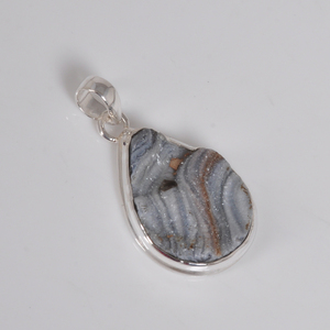 925 sterling Silver Christian <span class=keywords><strong>bezel</strong></span> thiết lập sa mạc <span class=keywords><strong>druzy</strong></span> đá quý Mặt dây chuyền cho phụ nữ đồ trang sức quà tặng - Product Image 3