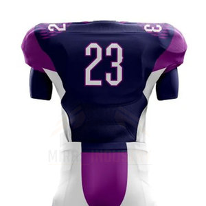 Uniforme de Fútbol Americano Transpirable de Último Diseño al por Mayor para Adultos, Talla Grande, 100% Poliéster en Pakistán - Product Image 5