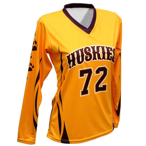 Uniforme de voleibol personalizado para mujer, camisetas deportivas de equipo de manga larga con estampado completo - Product Image 5