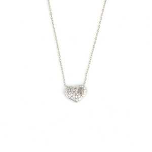 Pendentif Cœur en Argent Sterling 925 avec Pierre Blanche Sertie en Bezel, Charme Religieux en Or Rose, Bijou en Platine, Matière Principale - Product Image 2