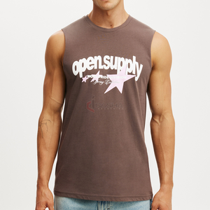 Custom Ribbed Muscle Fit Tank Top <b>Men</b> Stringer <b>Gym</b> Singlet Tight Training Fitness <b>Vest</b> Manufacturer - Product Image 3