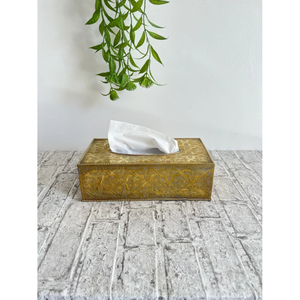 Best-Selling Home Decorative Metal Brass Square <b>Tissue</b> Box Superior Quality Napkin Holder <b>for</b> <b>Wedding</b> Use - Product Image 3