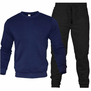 Conjunto de dos piezas de ropa deportiva para hombre, Sudadera con capucha y pantalones con cordón para correr, tops activos - Product Image 4