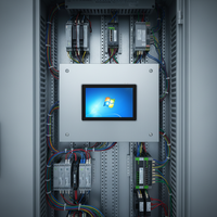 Puerta de enlace de protocolo CAN Bus RS232 RS485, Panel PC HMI industrial integrado con pantalla táctil de 7 pulgadas, sistema Linux Ubuntu, Modbus TCP RTU