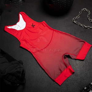 Singlet de Lucha Libre Personalizado con Logotipo Frontal para Hombre - Spandex/Poliéster de Alta Calidad, Ajustado, Ligero, de Secado Rápido y Transpirable para Clubes y Equipos - Product Image 3