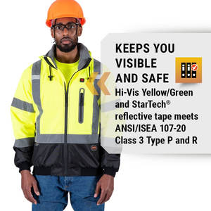 Vestes de sécurité de travail détachables à manches pour temps froid d'hiver Vestes de sécurité de vente en gros directe d'usine OEM Pakistan - Product Image 2