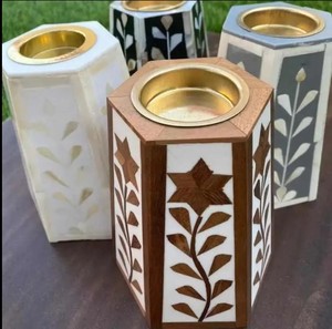 Quemador de incienso de madera India de la mejor calidad, diseño único con incrustaciones de hueso para el hogar, Hotel, oficina, Villa, decoración, Bakhoor perfumado al océano - Product Image 5