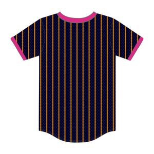 Delta Psi Rho Sorority blu scuro Pullover maglia da Baseball maglia maglia maglia maglia poliestere scollo a V T Shirt con riempimento dei vuoti ricami - Product Image 3