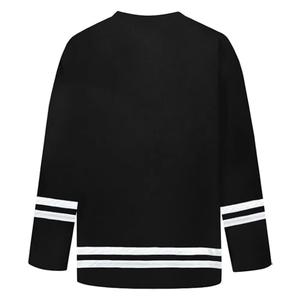 Camiseta de Hockey sobre Hielo Deportiva Negra de Malla de Poliéster al por Mayor, Hecha en Pakistán, Ropa Deportiva Cómoda - Product Image 2