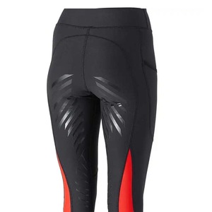 Pantalons d'équitation pour femmes en toile de polyester et élasthanne de haute qualité OEM avec logo personnalisé - Product Image 6