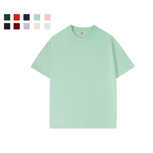 Haute qualité 100% coton hommes surdimensionné à manches courtes T-Shirt 240g mode Streetwear plaine blanc T-Shirt pour hommes - Product Image 2