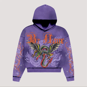 Meilleure qualité en ligne en gros hommes à capuche personnalisé Street Wear hommes 100% coton polaire Spandex sweats à capuche pull à capuche pour hommes - Product Image 1