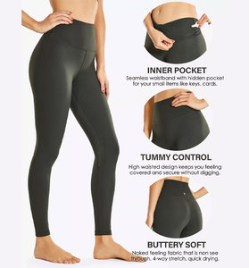 OEM breathable <b>leggings</b> for women custom printed stretch fabric logo design ideal for fitness promotions and branding - Product Image 3