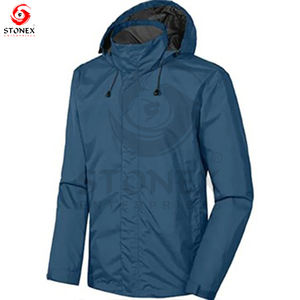 Chaqueta exterior con estampado personalizado, chubasquero desmontable con capucha, impermeable, cortavientos, chubasquero para hombre. - Product Image 3