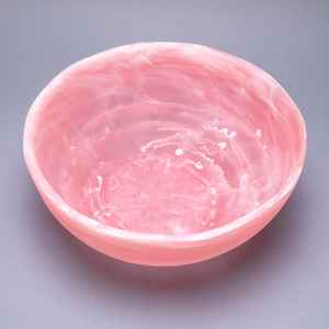 Saladier avec effet marbré et motif rond aqua la forme est ronde 2025 Saladier utilisé dans la maison et l'hôtel - Product Image 4