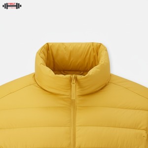 2025 Trending Custom Goose Jacket Autumn Winter Puffer Jacket Canvas <b>Stand</b> Collar Directly Supplied Pakistan - Product Image 4