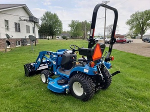 Tracteur de jardin LS de qualité industrielle, tondeuse autoportée 2 temps 24V avec chargeur frontal et pelle arrière et bac de ramassage, Tracteur de jardin LS - Product Image 4