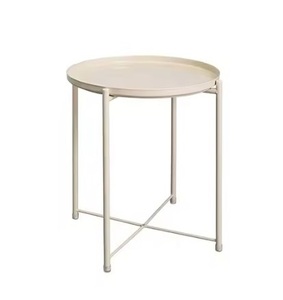 โต๊ะโลหะสำเร็จรูปเคลือบผงสำหรับตกแต่งเหมาะสำหรับร้านกาแฟบาร์และที่สาธารณะทนทานและประหยัดพื้นที่ - Product Image 1