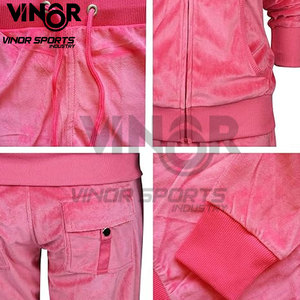 ชุดวอร์มผ้ากำมะหยี่แบบยูนิเซ็กซ์ ระบายอากาศได้ดี ซับในด้วยผ้าฟลีซ 2 ชิ้น เสื้อและกางเกงขายาว ชุดกีฬาเนื้อนุ่มสำหรับฤดูหนาว - Product Image 4