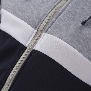 Vente en gros de sweats à capuche décontractés zippés pour hommes 100% coton vêtements de sport et de streetwear avec capuche pour l'hiver - Product Image 6