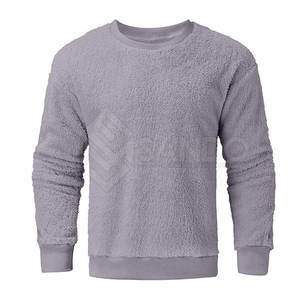 เสื้อสเวตเชิ้ตผ้าเชอร์ปาสำหรับผู้ชาย, เสื้อสเวตเชิ้ตผ้าคอตตอน100% เสื้อสเวตเชิ้ตลำลองผ้าเชอร์ปาสำหรับผู้ชาย - Product Image 3