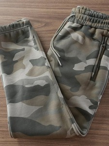 Pantalon de survêtement camouflage en velours épais rétro américain pour homme, mode automne-hiver, cordon de serrage, sport décontracté, pantalon à chevilles nouées - Product Image 6