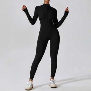 Ensemble de Yoga à carreaux sans couture pour femmes 2 pièces vêtements de sport d'entraînement taille haute Leggings de gymnastique à manches longues veste de Fitness respirant Gym - Product Image 6