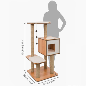 <b>Cat</b> <b>Tree</b> - Scratching Post 43.2L X 43.2W X 58.4H cm Multi-purpose <b>Wooden</b> <b>Cat</b> Toy Mass Produced in Vietnam for Global Distributor - Product Image 6