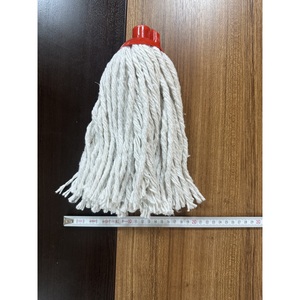 Serpillère professionnelle en métal de 120 cm pour nettoyage humide, durable, en coton, avec composant en tissu pour serpillière - Product Image 6