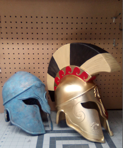 Gladiateur Jouer Spartiate Casque Soldat Bataille Médiévale Costume Cosplay Grec Sparte Ancien Romain Corinthien Acier - Product Image 1