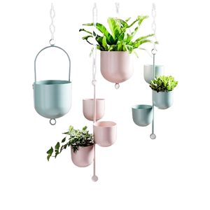 Vente de gros Set de 2 supports de jardinière antiques galvanisés au design moderne Décoration de jardin en métal pur pour pépinière - Product Image 2