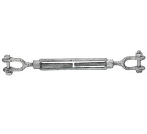 <span class=keywords><strong>ตัว</strong></span>ปรับแรงดึงแบบหมุนได้ (Turnbuckle) ผลิตจากเหล็กกล้าคาร์บอนชุบสังกะสีร้อน ยี่ห้อ Jaw & Jaw ของสหรัฐอเมริกา แบบเปิดขนาด <span class=keywords><strong>3</strong></span>/4" X 9" สำหรับงานรัดสินค้าอุตสาหกรรมหนัก - Product Image 1