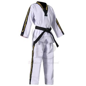 Uniforme de Taekwondo Jiu Jitsu Kimono Taekwondo Gis con diseño personalizado entrenamiento Gi venta al por mayor uniforme de Taekwondo hecho a medida - Product Image 2