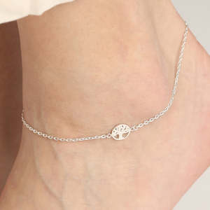 Compre Tobilleras/Payals de Plata 925 100% Auténtica para Mujeres y Niñas, Chapadas en Oro de 14k con un Bonito Diamante, Material Principal: Oro - Product Image 5