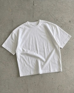 Camisetas Blancas Plegadas de Algodón Grueso de 260 g/m², Personalizadas al por Mayor, Impresión Puff, Serigrafía, Logotipo Directo en la Prenda - Product Image 3