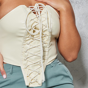 OEM High Quality Stylish Leather Women's <b>Waist</b> <b>Cinchers</b> Eco-Friendly Lightweight Breathable Custom Logo Position Black Color - Product Image 2