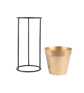Maceta de acabado dorado de decoración atractiva a granel para macetas de decoración de jardín y balcón a un precio asequible - Product Image 3